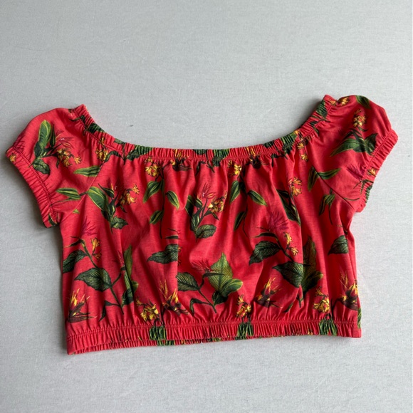 Forever 21 Floral Off the Shoulder Crop Top - Picture 5 of 5